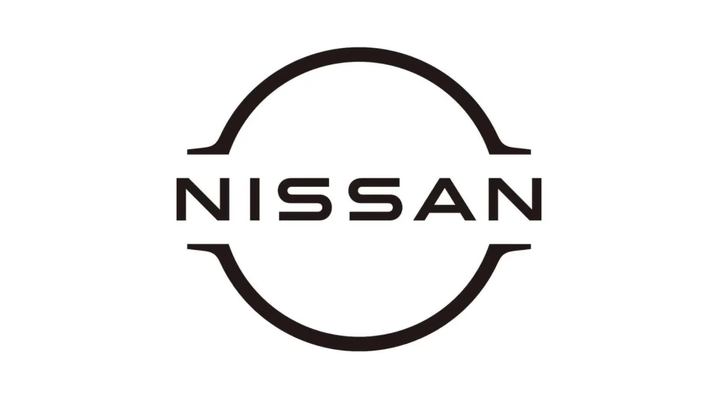 Nissan logo featuring the brand name in bold letters within a circular outline.